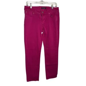 White House Black Market Pants Size 8 Raspberry Pink contour Slim Ankle Pants 🩷